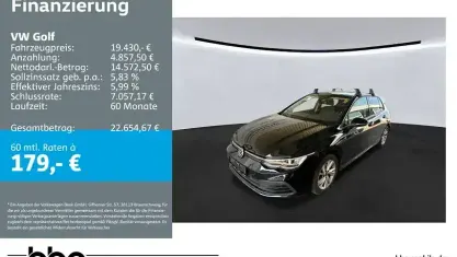 Gebraucht VW Golf VIII Life 131 PS (96 kW) 2022 Schwarz Limousine