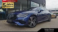 Lack sodalithblau Gebraucht 2024 Mercedes EQE300 Electric Art Limousine | 45.370 € (Fairer Preis)