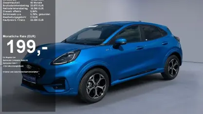 Nowe Ford Puma ST-Line 125 KM (91 kW) 2025 Niebieski SUV