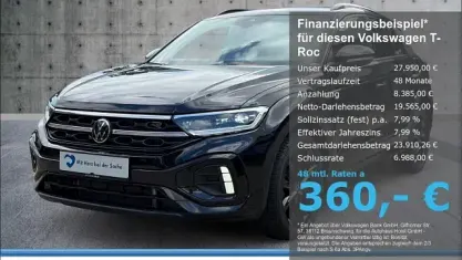 Gebraucht VW T-Roc Business 150 PS (110 kW) 2023 Schwarz SUV