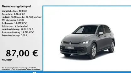 Gebraucht VW Golf VIII Life 116 PS (85 kW) 2025 Grau Limousine