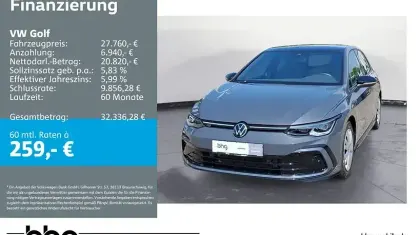 Gebraucht VW Golf VIII R-line 150 PS (110 kW) 2023 Grau Limousine