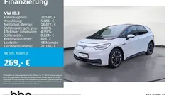 Gletscherweiß metallic/schwarz Gebraucht 2022 VW ID.3 Pro Kleinwagen | 23.530 € (Guter Preis)