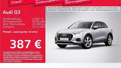 Gebraucht 2025 Audi Q3 Advanced SUV | 41.173 € (Fairer Preis)