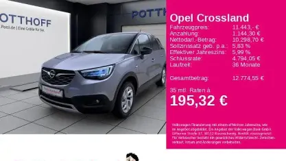 Gebraucht Opel Crossland X Innovation 110 PS (80 kW) 2020 Silber SUV