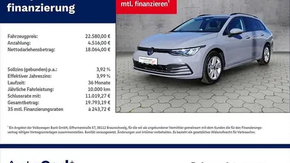 Mondsteingrau Gebraucht 2022 VW Golf VIII Life Kombi | 22.580 € (Fairer Preis)