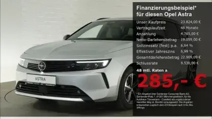 Neu Opel Astra Edition 145 PS (106 kW) 2026 Silber Kombi