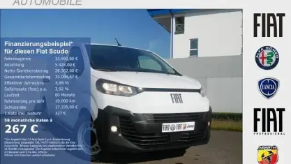 Ny Fiat Scudo Comfort 150 HK (110 kW) 2026 Vit Van