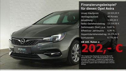 Używany Opel Astra Elegance 145 KM (106 kW) 2021 Szary Sedan/Limuzyna