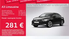 Mythosschwarz metallic Gebraucht 2025 Audi A3 Advanced Limousine | 33.879 € (Fairer Preis)