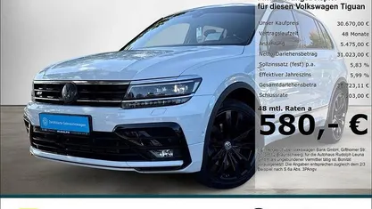 Weiss Gebraucht 2020 VW Tiguan Highline SUV | 30.670 € (Fairer Preis)