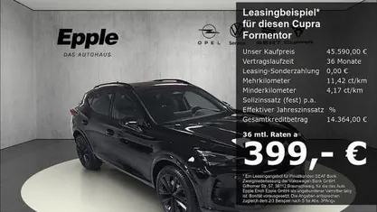 Neu Cupra Formentor VZ 272 PS (200 kW) 2026 Schwarz SUV