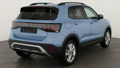 Clear blue metallic Neu 2025 VW T-Cross Life SUV | 28.184 € (Fairer Preis)