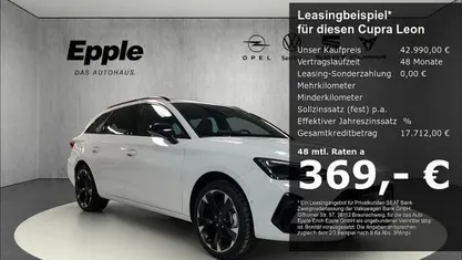 Neu Cupra Leon 204 PS (150 kW) 2026 Weiß Kombi