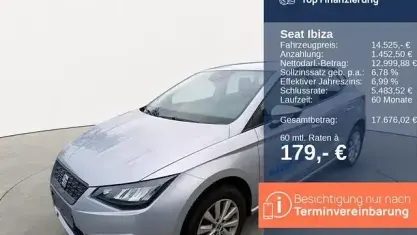 Second-hand Seat Ibiza Reference 80 CP (58 kW) 2023 Argintiu Hatchback
