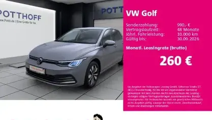 Gebraucht VW Golf VIII Move 110 PS (80 kW) 2024 Mondsteingrau Limousine