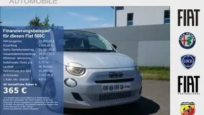 Neu Fiat 500C Icon 65 PS (47 kW) 2026 Blau celestial metallic Cabrio