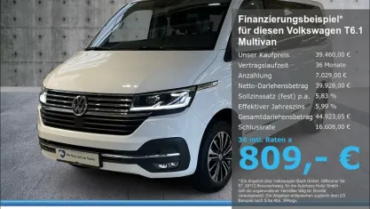 Gebraucht VW Multivan Generation Six 150 PS (110 kW) 2022 Weiß Van / Kleinbus