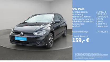 Second-hand VW Polo Life 80 CP (58 kW) 2022 Negru Hatchback