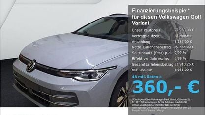 Gebraucht VW Golf VIII Goal 150 PS (110 kW) 2025 Grau Kombi