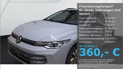 Gebraucht VW Golf VIII Goal 150 PS (110 kW) 2025 Grau Kombi