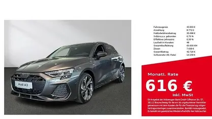 Grau Gebraucht 2025 Audi A3 Sportback e-tron S-Line Kleinwagen | 43.860 € (Fairer Preis)