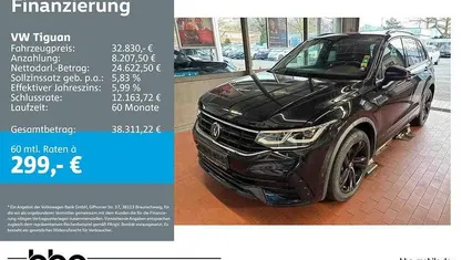 Gebraucht VW Tiguan R-line 190 PS (139 kW) 2022 Schwarz SUV