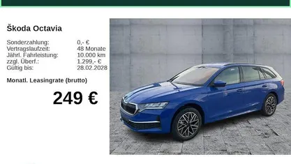 Neu Skoda Octavia 116 PS (85 kW) 2025 Blau Kombi
