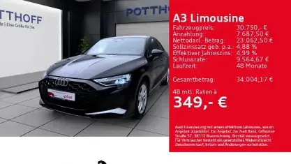 Gebraucht Audi A3 Advanced 116 PS (85 kW) 2025 Schwarz Limousine