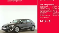 Schwarz Gebraucht 2022 Audi A3 Sportback Advanced Limousine | 27.389 € (Fairer Preis)