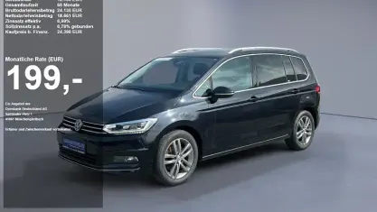 Gebraucht VW Touran Highline 150 PS (110 kW) 2020 Deep black met Van / Kleinbus