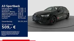 Schwarz Gebraucht 2025 Audi A3 Sportback e-tron S-Line Limousine | 52.990 € (Fairer Preis)