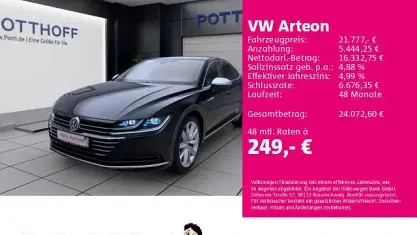 Gebraucht VW Arteon Elegance 190 PS (139 kW) 2018 Deep black perleffekt Kleinwagen