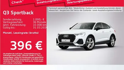 Gletscherweiß metallic Gebraucht 2025 Audi Q3 S-Line SUV | 42.183 € (Fairer Preis)