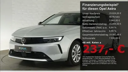 Second-hand Opel Astra Elegance 131 CP (96 kW) 2023 Argintiu Break