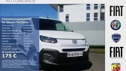 Neu Fiat Doblò 102 PS (75 kW) 2026 Gelato weiß Van / Kleinbus
