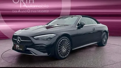 Metalliclack obsidianschwarz Gebraucht 2024 Mercedes CLE220 AMG Cabrio | 56.884 € (Fairer Preis)
