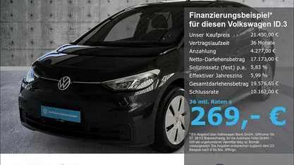 Gebraucht VW ID.3 Pure 110 kW (150 PS) 2022 Grau Kleinwagen