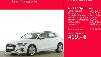 Gebraucht Audi A3 Advanced 150 PS (110 kW) 2024 Weiß Limousine