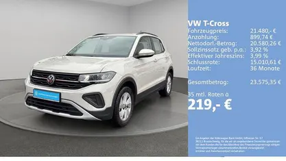 Gebraucht VW T-Cross Life 95 PS (69 kW) 2024 Ascotgrau SUV