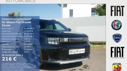 Neu Fiat Grande Panda La Prima 110 PS (80 kW) 2026 Cinema schwarz Kleinwagen