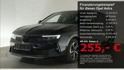 Gebraucht Opel Astra 131 PS (96 kW) 2024 Schwarz Kleinwagen