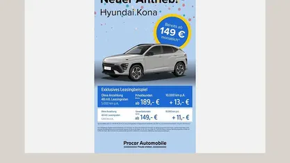 Neu Hyundai Kona Select 116 PS (85 kW) 2026 Cyber grey SUV