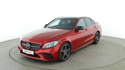 Gebraucht Mercedes C220 AMG line 2018 Rot Limousine