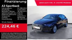 Schwarz Gebraucht 2022 Audi A3 Sportback e-tron Advanced Limousine | 21.980 € (Superpreis)