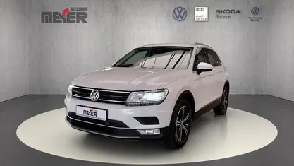 Oryxweiß perlmutteffekt Gebraucht 2017 VW Tiguan Highline SUV | 17.990 € (Guter Preis)