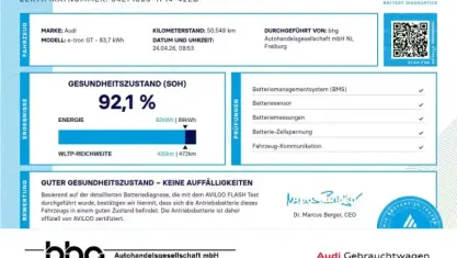 Brugt Audi e-tron GT quattro Ambiente 350 kW (476 HK) 2022 Grøn Sedan