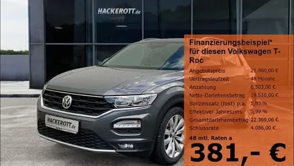 Grau Gebraucht 2019 VW T-Roc Sport SUV | 19.970 € (Fairer Preis)