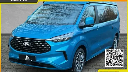 Neu Ford Tourneo Custom Nugget 150 PS (110 kW) 2025 Digital aqua blue metallic Van