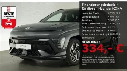 Second-hand Hyundai Kona N Line 138 CP (101 kW) 2025 Gri SUV
